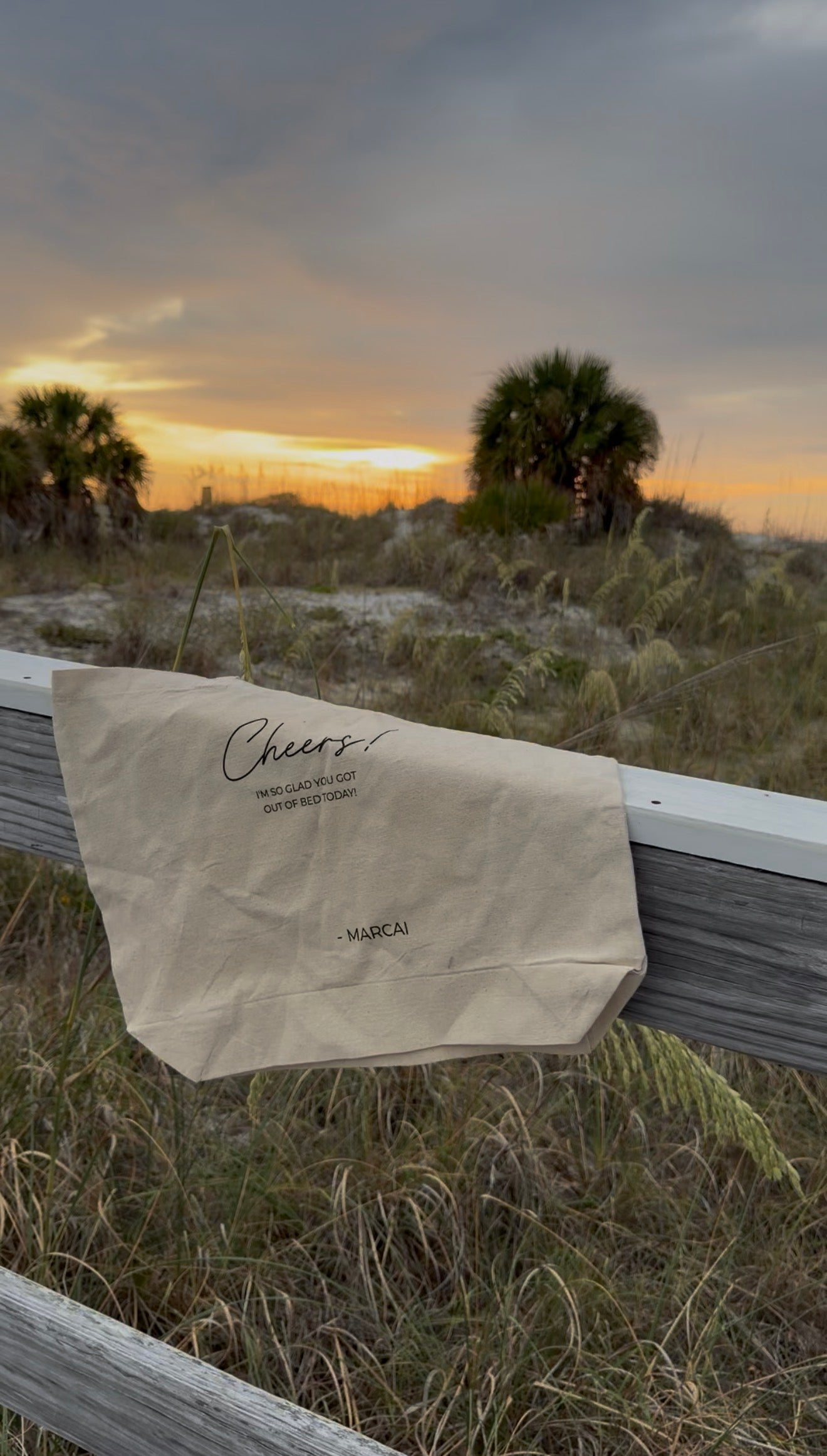 Exclusive Cheers Tote: I’m so glad you got out of bed today!(FREE U.S. SHIPPING)